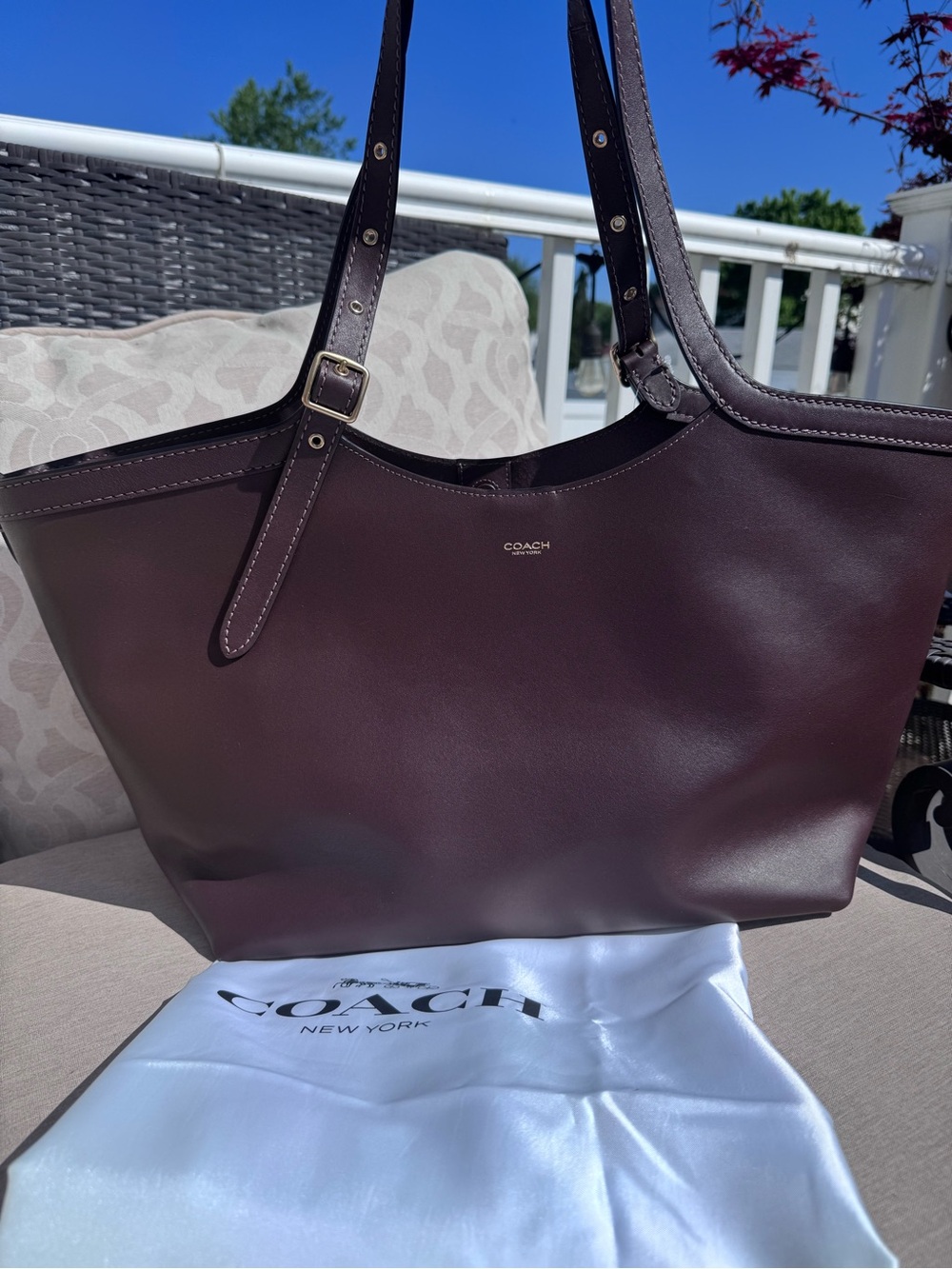 New W Tags! Beautiful Coach Gramercy Tote in Maple.